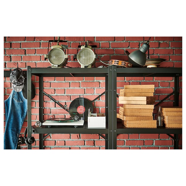 IKEA BROR shelving unit, 100x15 3/4x74 3/4 in Black, Ikea Ireland | 6543WQFES