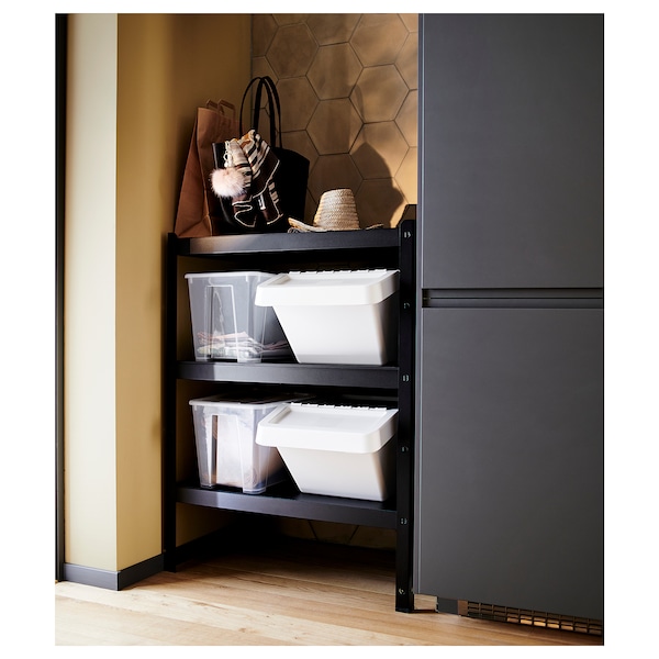 IKEA BROR shelving unit, black, 33 1/2x21 5/8x43 1/4 in, Ikea Ireland | 5201YHNGK