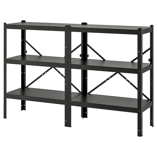 IKEA BROR shelving unit, black, 66 7/8x15 3/4x43 1/4 in, Ikea Ireland | 3174BPSQU