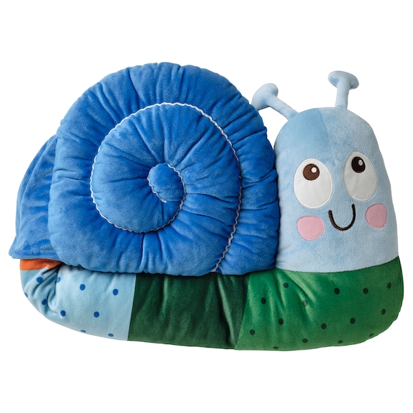 IKEA BRUMMIG cushion, snail shaped/multicolor, 35x14 in, Ikea Ireland | 4517AGHOX