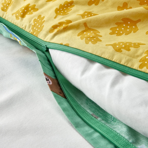 IKEA BRUMMIG duvet cover and pillowcase(s), forest animal pattern, Twin Multicolor, Ikea Ireland | 8205IDWAF