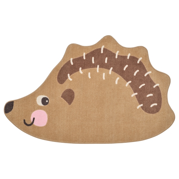 IKEA BRUMMIG rug, hedgehog shaped/brown, 3\'1 inx4\'11 in, Ikea Ireland | 2349RENGI