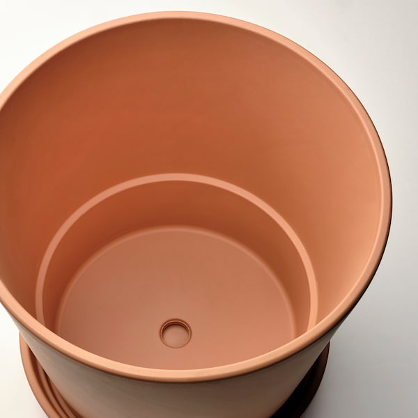 IKEA BRUNBÄR plant pot with saucer, outdoor terracotta, 12 ½ in, Ikea Ireland | 1962JPXSO