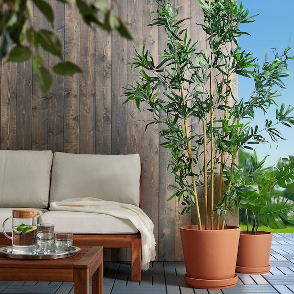 IKEA BRUNBÄR plant pot with saucer, outdoor terracotta, 12 ½ in, Ikea Ireland | 1962JPXSO