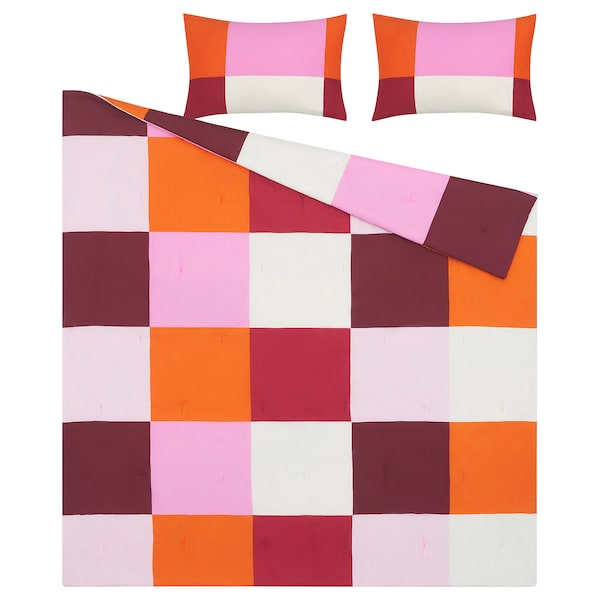 IKEA BRUNKRISSLA comforter set, Full/Queen Pink, Ikea Ireland | 6193FBQWU