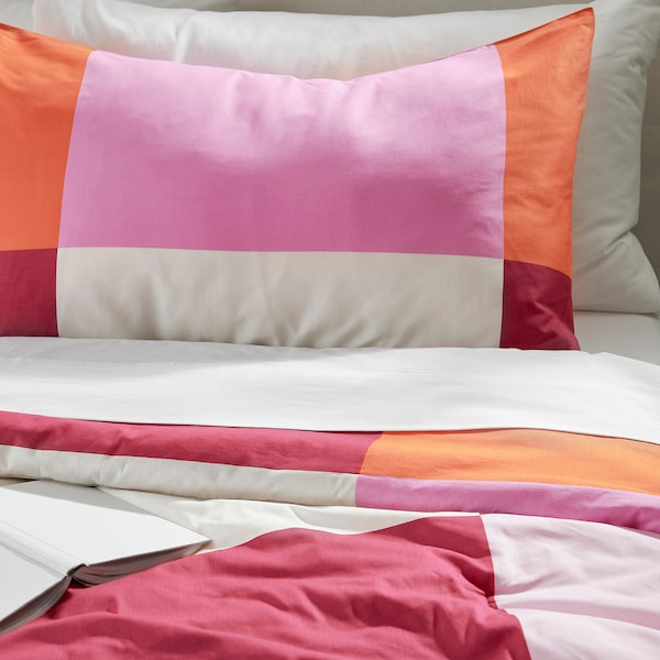 IKEA BRUNKRISSLA comforter set, King Pink, Ikea Ireland | 5312KRHZT