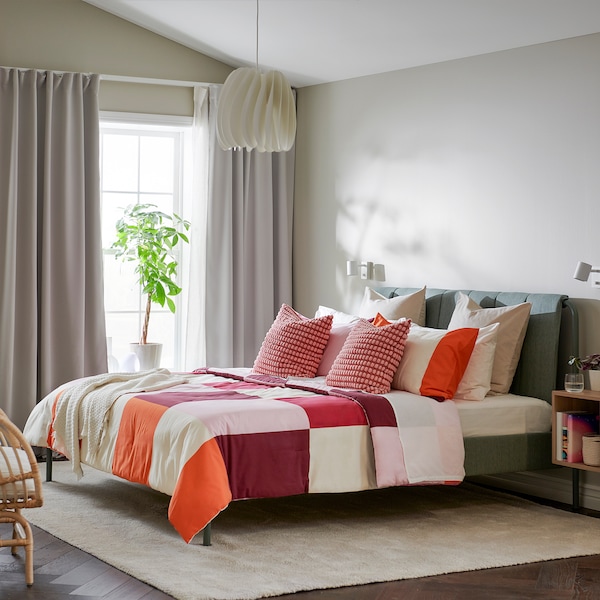 IKEA BRUNKRISSLA comforter set, King Pink, Ikea Ireland | 5312KRHZT