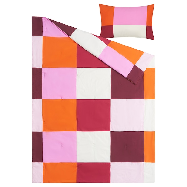 IKEA BRUNKRISSLA comforter set, Twin/Twin X-long Pink, Ikea Ireland | 9835REIYM