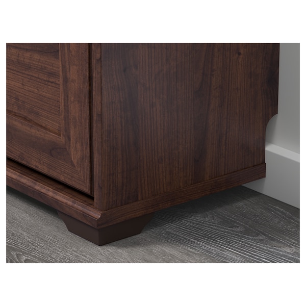 IKEA BRUSALI shoe cabinet with 3 compartments, 24x11 3/4x51 1/8 in Brown, Ikea Ireland | 8432DGFJB