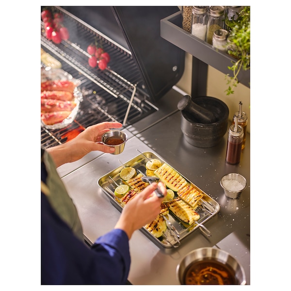 IKEA BÅTSKÄR add-on unit with shelves, outdoor/dark gray, 47 1/4x27 1/2 in, Ikea Ireland | 8591APSGU
