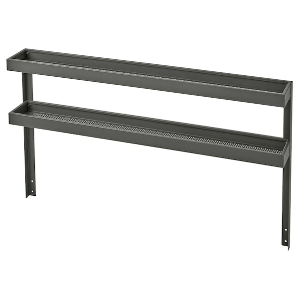 IKEA BÅTSKÄR add-on unit with shelves, outdoor/dark gray, 47 1/4x27 1/2 in, Ikea Ireland | 8591APSGU