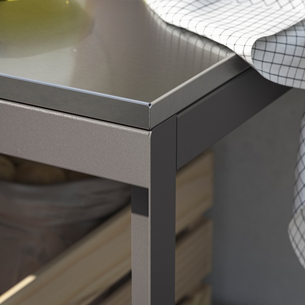 IKEA BÅTSKÄR open kitchen unit, outdoor/dark gray, 23 5/8x23 5/8 in, Ikea Ireland | 9368KXLJF