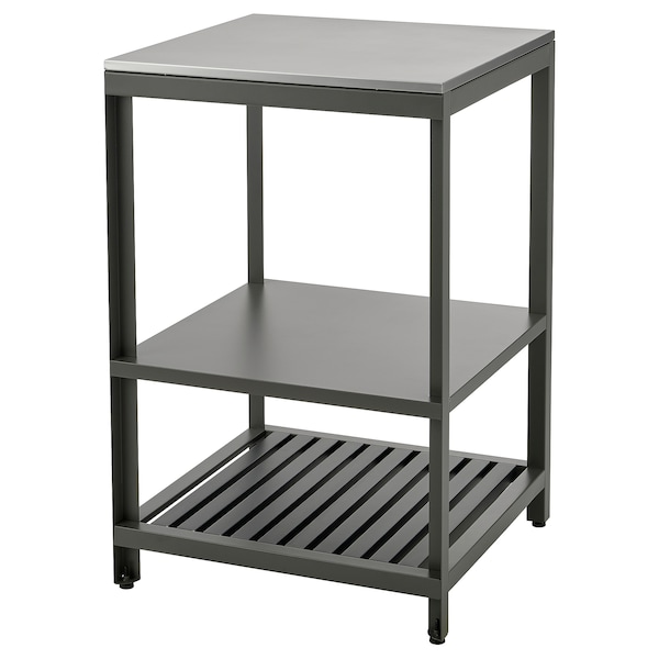 IKEA BÅTSKÄR open kitchen unit, outdoor/dark gray, 23 5/8x23 5/8 in, Ikea Ireland | 9368KXLJF