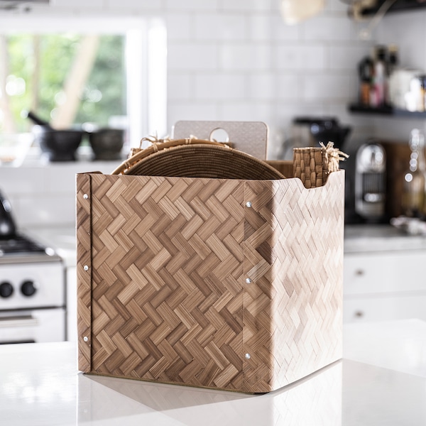 IKEA BULLIG box, bamboo/brown, 12 ½x13 ¾x13 in, Ikea Ireland | 8290SIJHW
