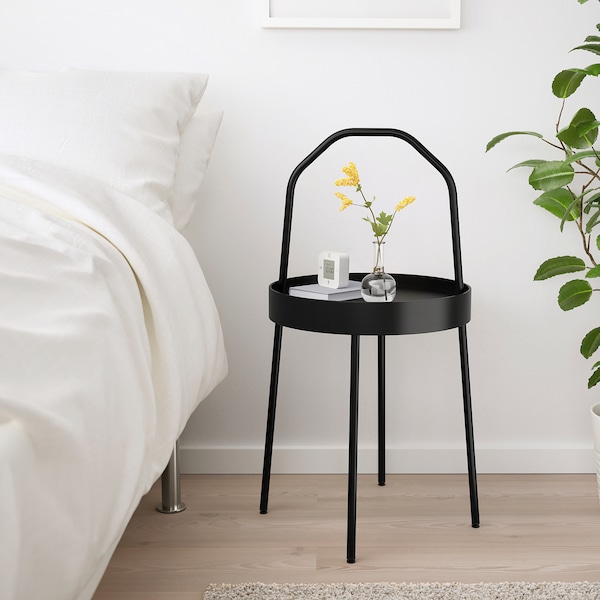 IKEA BURVIK Side table, 15 in Black, Ikea Ireland | 0638YIZPX