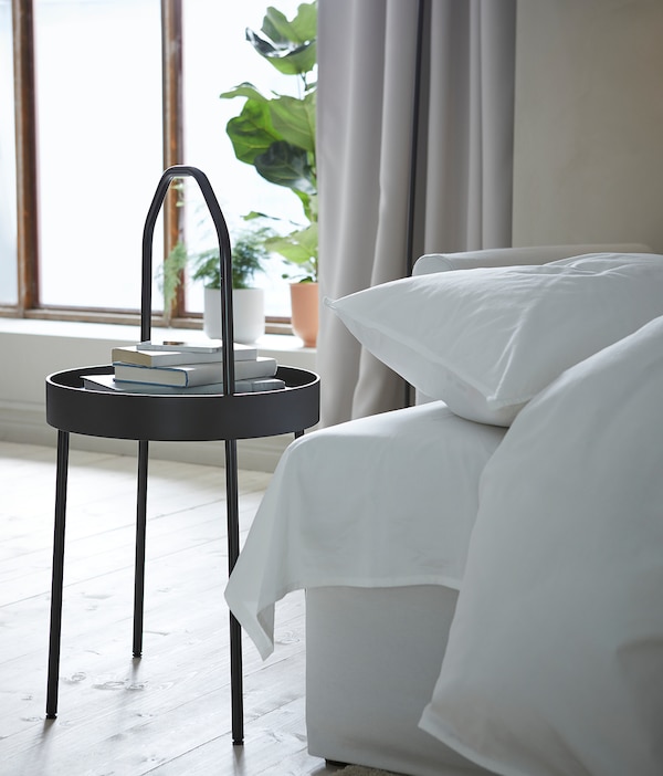 IKEA BURVIK Side table, 15 in Black, Ikea Ireland | 0638YIZPX
