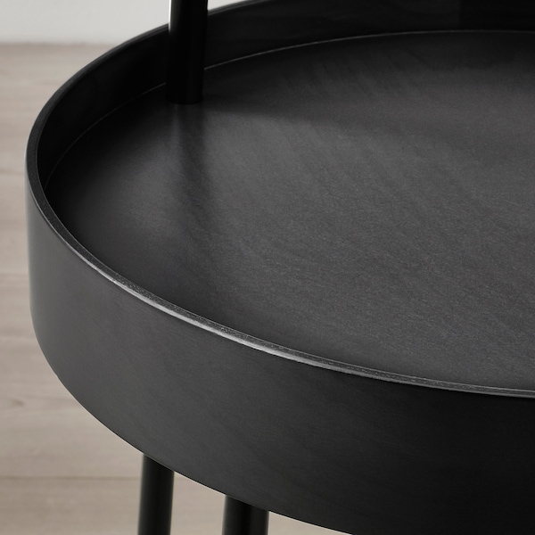 IKEA BURVIK Side table, 15 in Black, Ikea Ireland | 0638YIZPX
