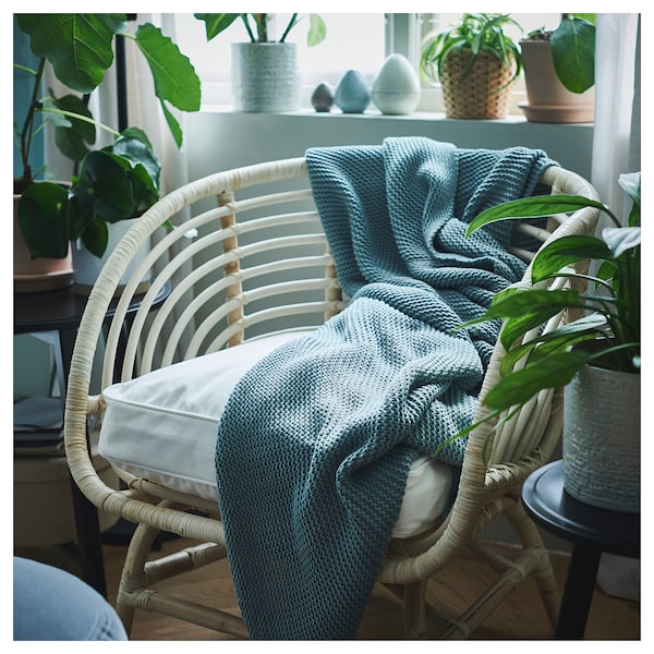 IKEA BUSKBO armchair Rattan / Djupvik White, Ikea Ireland | 2685FPKIO