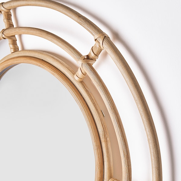 IKEA BUSKBO mirror, rattan, 16 1/2 in, Ikea Ireland | 9734FJWDO