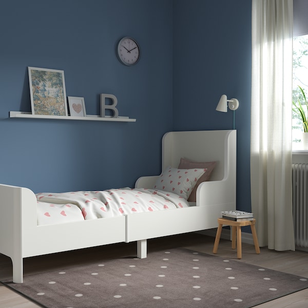 IKEA BUSUNGE extendable bed, 38 1/4x74 3/4 in White, Ikea Ireland | 2608OCRUZ