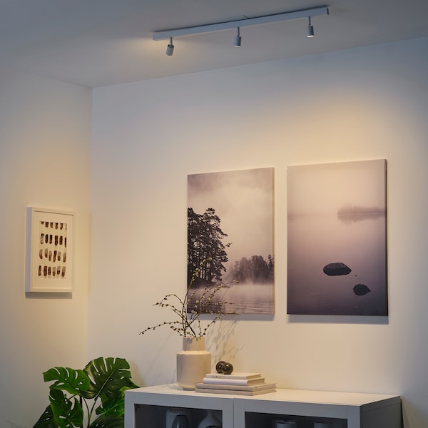 IKEA BÄVE LED ceiling track, 3 spots, white, Ikea Ireland | 0715EUTXJ