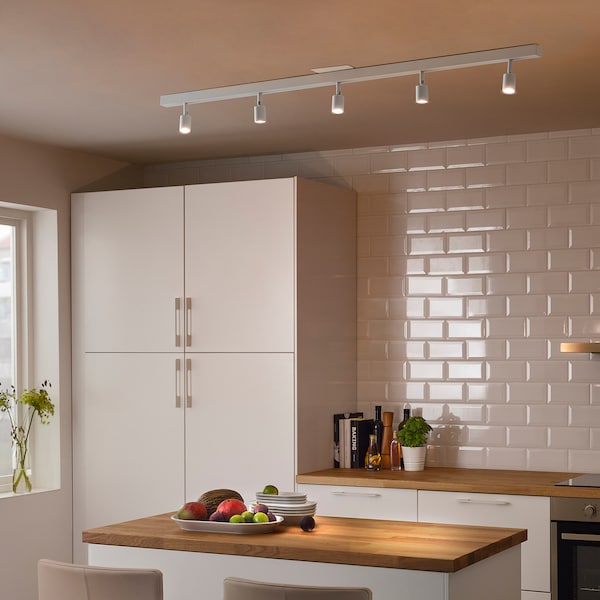 IKEA BÄVE LED ceiling track, 5 spots, white, Ikea Ireland | 0321VURXM