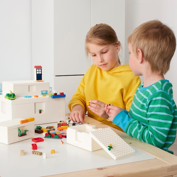 IKEA BYGGLEK LEGO® box with lid, 13 3/4x10x4 1/2 in, Ikea Ireland | 3789MGWPI