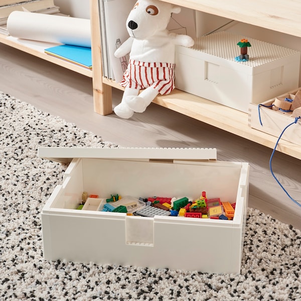 IKEA BYGGLEK LEGO® box with lid, 13 3/4x10x4 1/2 in, Ikea Ireland | 3789MGWPI