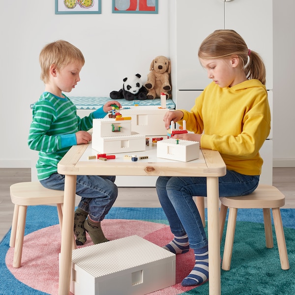 IKEA BYGGLEK LEGO® box with lid, white, 10x6 7/8x4 1/2 in, Ikea Ireland | 8436AUEZR