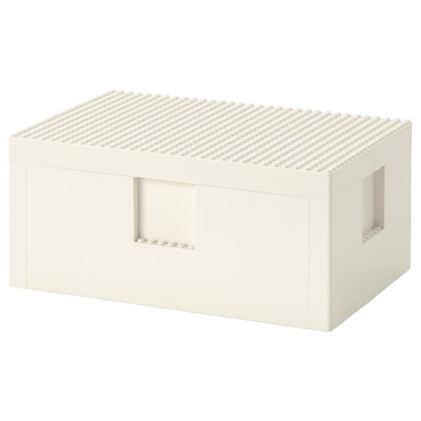 IKEA BYGGLEK LEGO® box with lid, white, 10x6 7/8x4 1/2 in, Ikea Ireland | 8436AUEZR