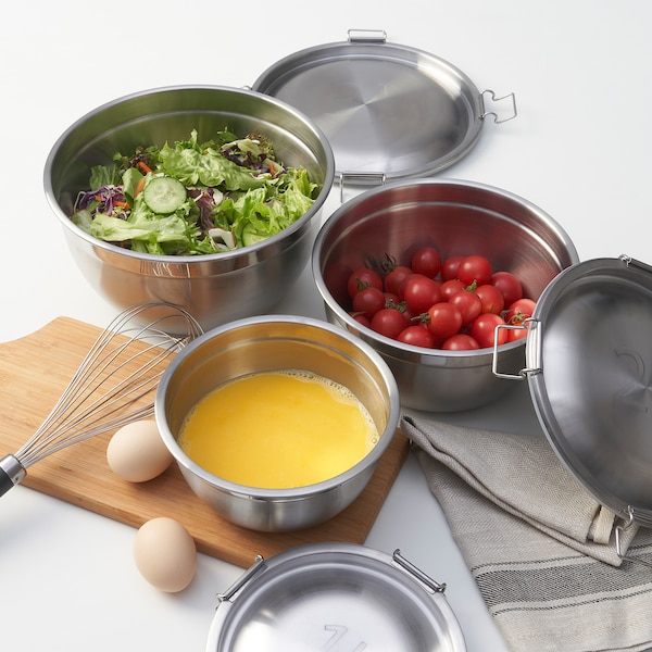 IKEA CIKLID bowl with lid, set of 3, Ikea Ireland | 9041AWJVH