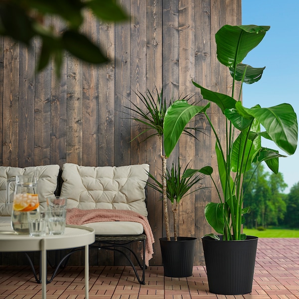 IKEA CITRONMELISS plant pot, indoor/outdoor/anthracite, 12 ½ in, Ikea Ireland | 3417DRVQZ