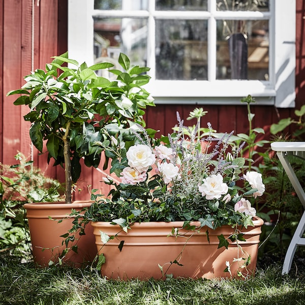 IKEA CURRYBLAD plant pot, outdoor terracotta, 10 ¼ in, Ikea Ireland | 5692AMZHY