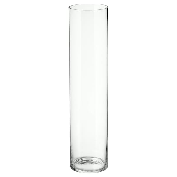 IKEA CYLINDER Vase, clear glass, Ikea Ireland | 6712KAPBU