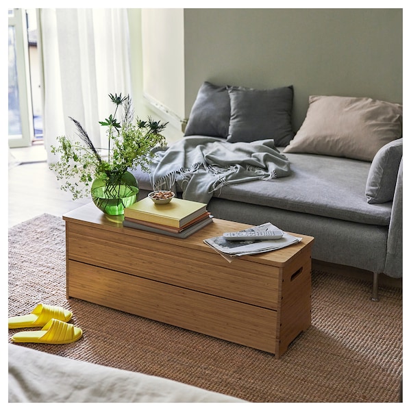 IKEA DAJLIEN bench with storage, bamboo, 39 3/8x11 3/4x14 5/8 in, Ikea Ireland | 4679UEZWK