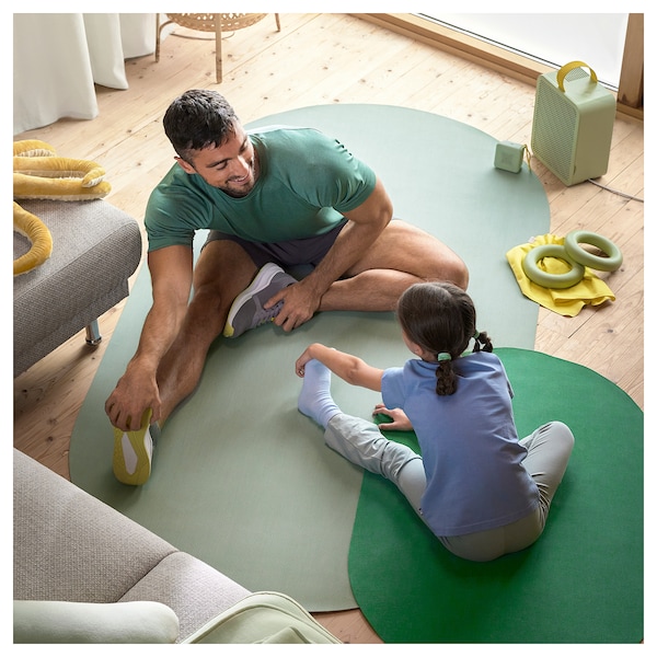IKEA DAJLIEN exercise mat, light green, 3'7 inx6'11 in, Ikea Ireland | 9431NXIVQ