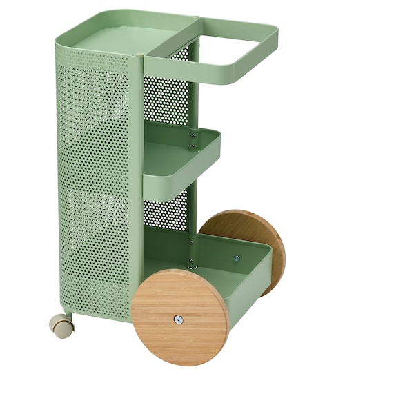 IKEA DAJLIEN utility cart, light green, 16 1/2x15 3/8x25 5/8 in, Ikea Ireland | 4253FTRJV