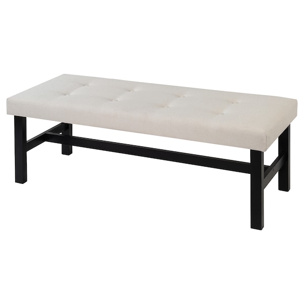 IKEA DALHOLEN bench, 44 1/8 in Beige / Black / Brown, Ikea Ireland | 4568BRZIV