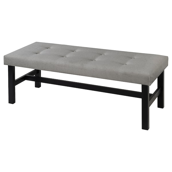 IKEA DALHOLEN bench, 44 1/8 in Gray / Black / Brown, Ikea Ireland | 1825EPNVD