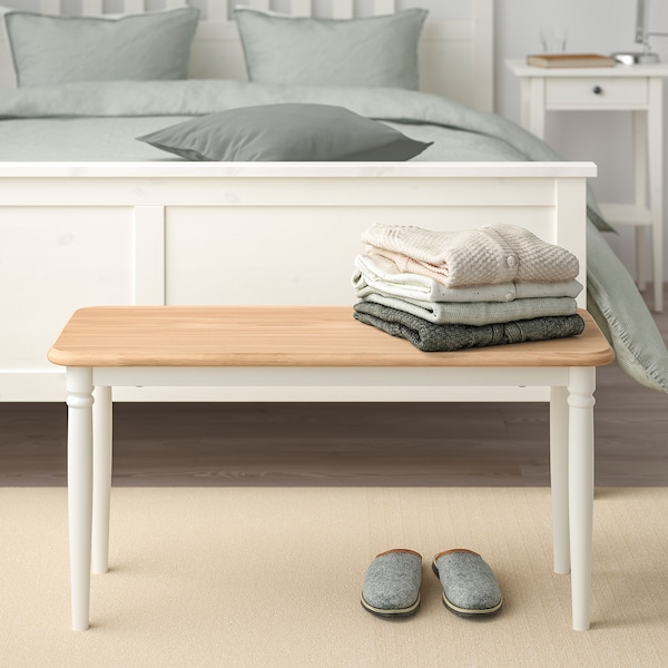 IKEA DANDERYD bench, oak veneer/white, 35 3/8x13 3/4 in, Ikea Ireland | 1246VCYRI