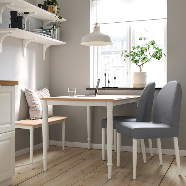 IKEA DANDERYD bench, oak veneer/white, 35 3/8x13 3/4 in, Ikea Ireland | 1246VCYRI