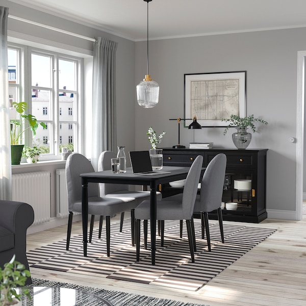 IKEA DANDERYD dining table, 51 1/8x31 1/2 in Black, Ikea Ireland | 6917YMKJL