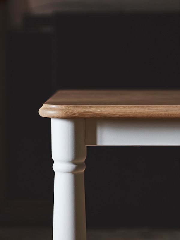 IKEA DANDERYD dining table, 51 1/8x31 1/2 in Oak Veneer / White, Ikea Ireland | 8712HYGLU