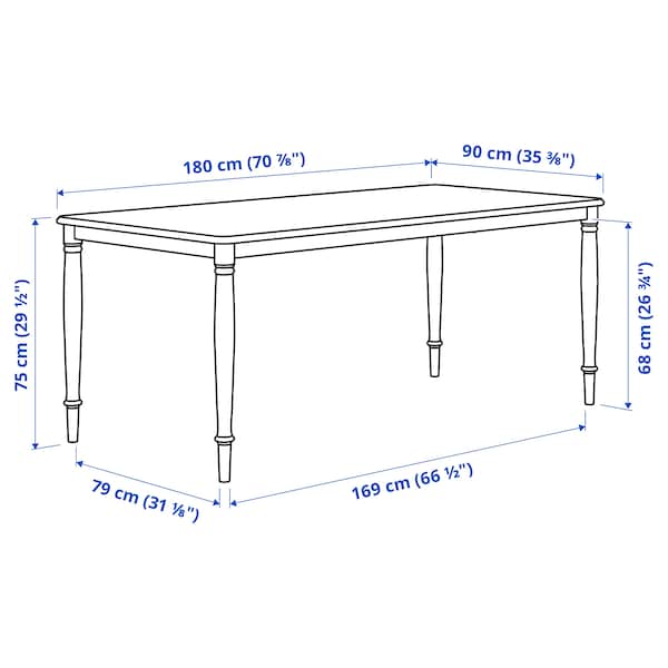 IKEA DANDERYD dining table, white, 70 7/8x35 3/8 in, Ikea Ireland | 4718UYITB
