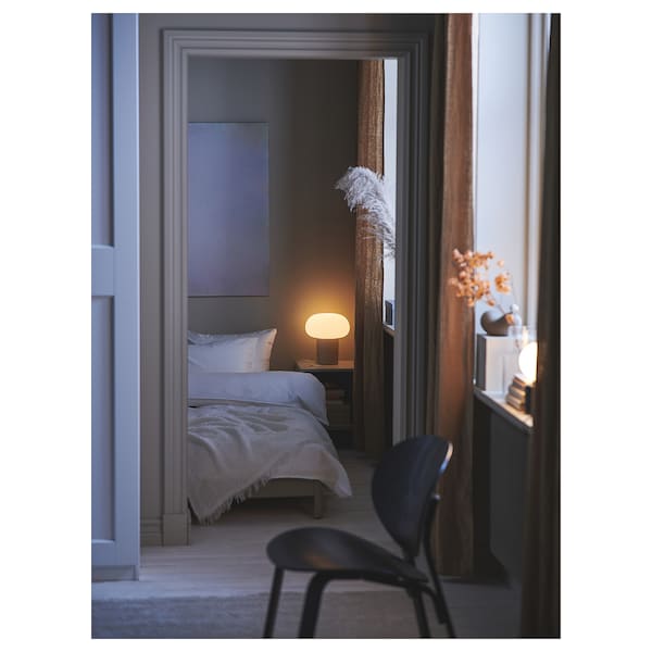 IKEA DEJSA table lamp, beige/opal glass, 11 in, Ikea Ireland | 0596LQJOH