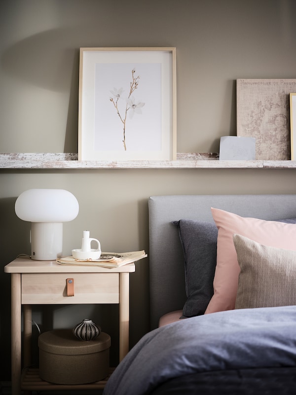 IKEA DEJSA table lamp, beige/opal glass, 11 in, Ikea Ireland | 0596LQJOH