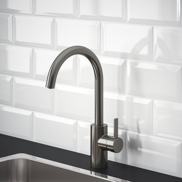 IKEA DELSJÖN kitchen faucet Pewter Effect, Ikea Ireland | 6580QFRES