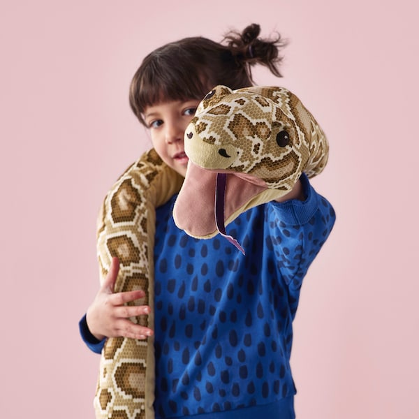 IKEA DJUNGELSKOG glove puppet, snake/burmese python, Ikea Ireland | 3825RWDTK