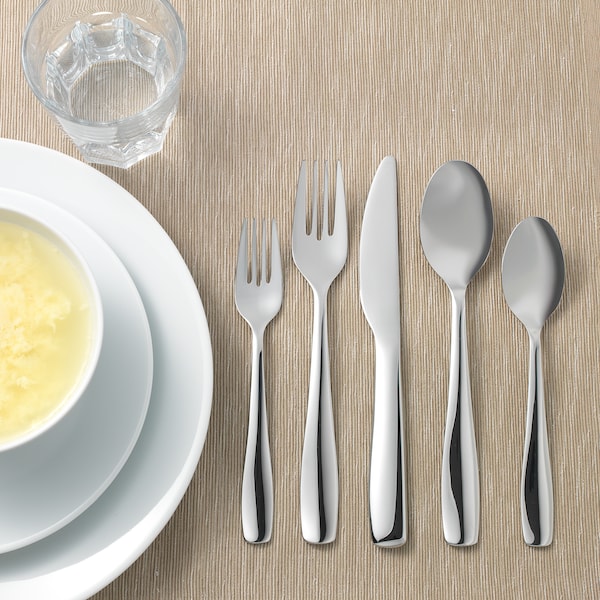 IKEA DOFTSAM 20-piece flatware set, stainless steel, Ikea Ireland | 6832XNICS