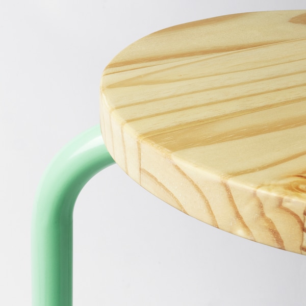 IKEA DOMSTEN stool Light Green / Pine, Ikea Ireland | 3972DOFNC